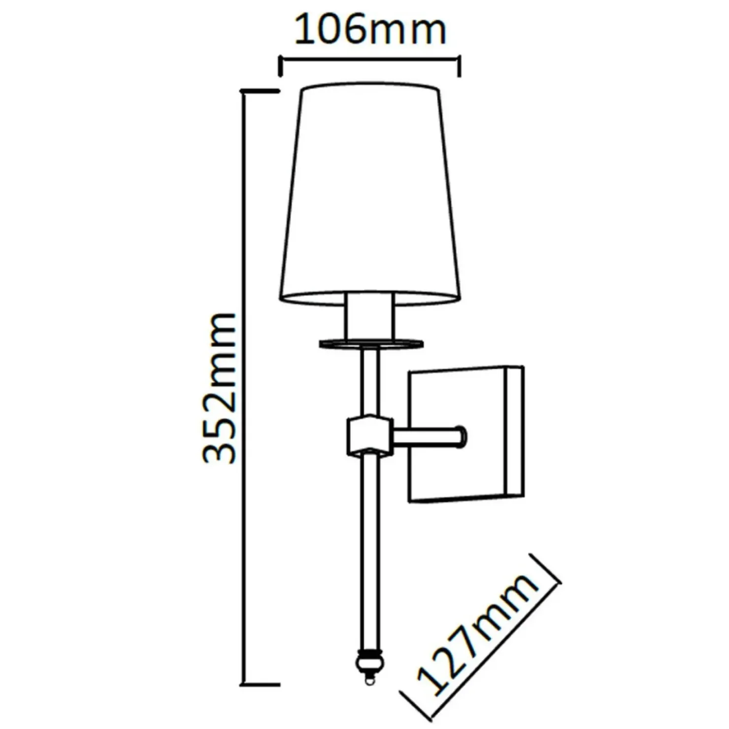 Elegancka lampa do sypialni LP-2118/1W CHROM CASOLI | Kaja Oświetlenie*Sklep Kaja Best