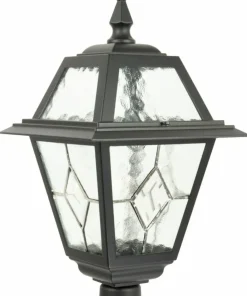 Elegancka lampa ogrodowa, szklane szybki K 5002/1/N z serii WITRAŻ | Kaja Oświet*Sklep Kaja Online
