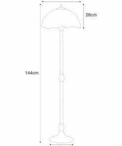 Elegancka lampa podłogowa K-F161122 WITRAŻ | Kaja Oświetlenie*Sklep Kaja New