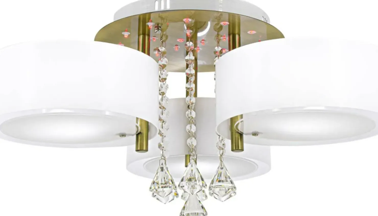 Fashion Sklep Kaja Elegancka lampa sufitowa LED DRS8006/3 21QG ANTILA | Kaja Oświetlenie patyna