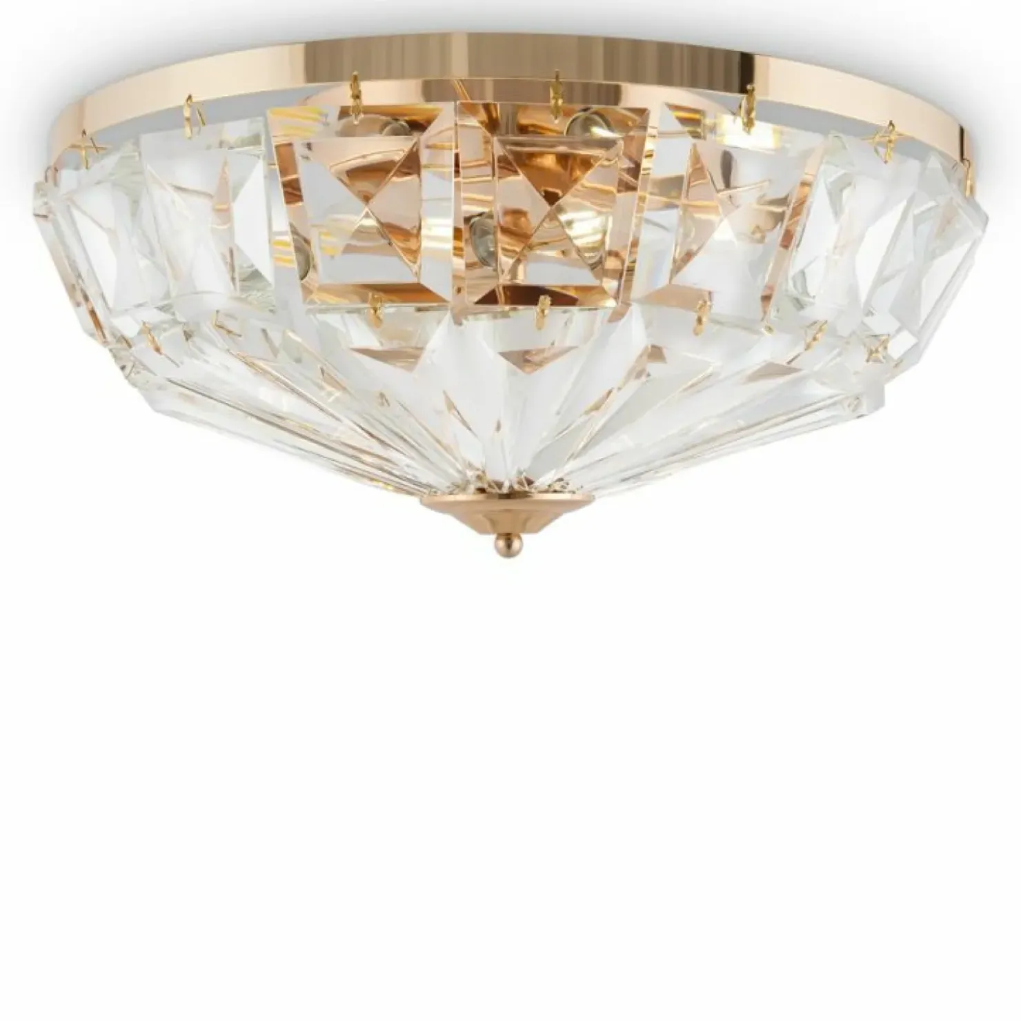 Elegancka lampa sufitowa glamour ⌀48,5cm MOD094CL-06G z serii FACET*Sklep Kaja Store