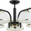 Elegancka lampa sufitowa do salonu O2925 W5 CZA ZL LAVA | Kaja*Sklep Kaja Shop