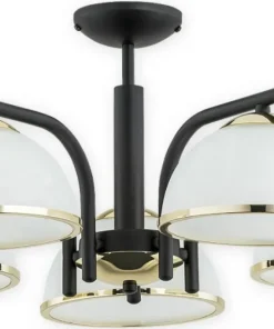 Elegancka lampa sufitowa do salonu O2925 W5 CZA ZL LAVA | Kaja*Sklep Kaja Shop