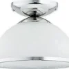 Elegancka lampa sufitowa z białym kloszem O3132 P1 CH | Kaja*Sklep Kaja Hot