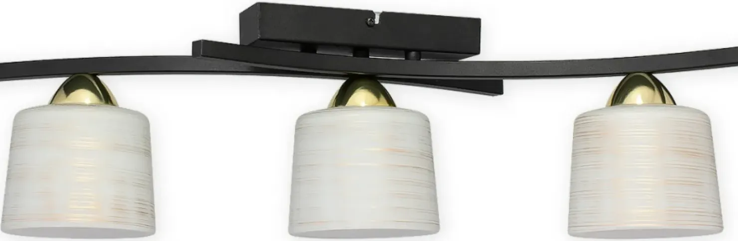 Elegancka lampa sufitowa z kloszami O3263 P3 CZA + ZL z serii TALAR*Sklep Kaja Cheap