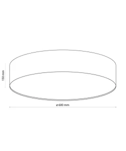 Elegancka lampa sufitowa ⌀60cm złoty abażur TK 4843 z serii RONDO GOLD*Sklep Kaja Cheap