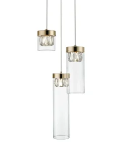 Flash Sale Sklep Kaja Elegancka lampa wisząca do jadalni P0389-03D-F7AC GEM | Kaja