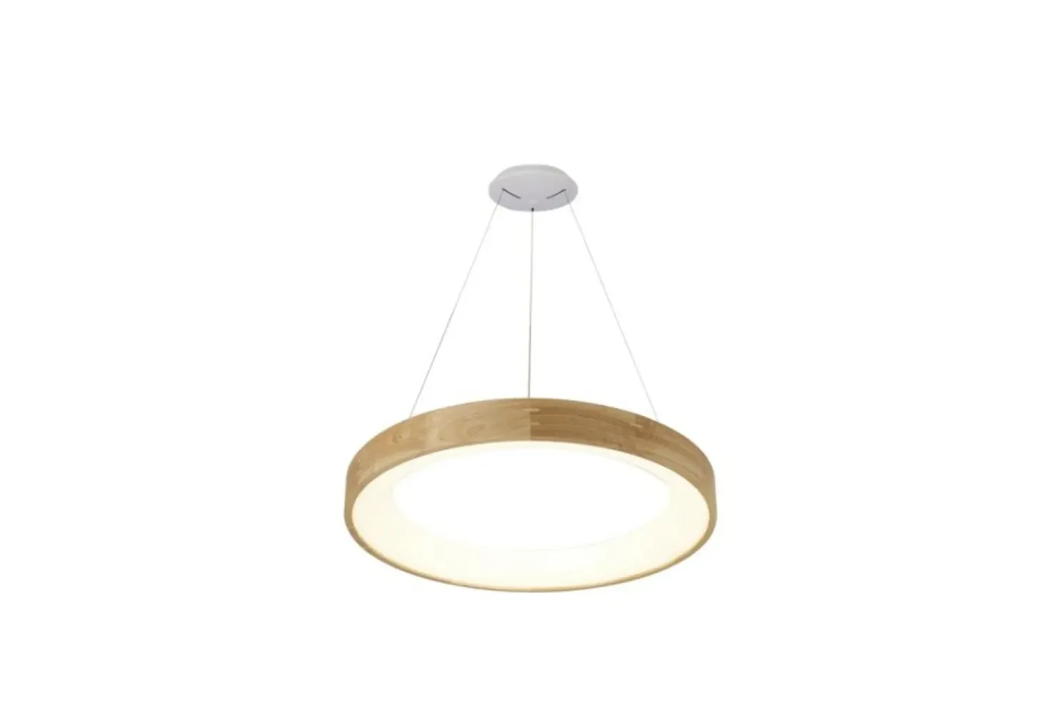 New Sklep Kaja Elegancka lampa wisząca LED z drewnem AZ3344 SILVAM | Kaja Oświetlenie
