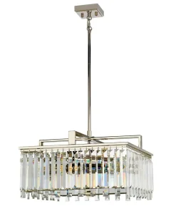 Elegancka lampa wisząca, polerowany nikiel ARIES-4P-L z serii ARIES*Sklep Kaja Online