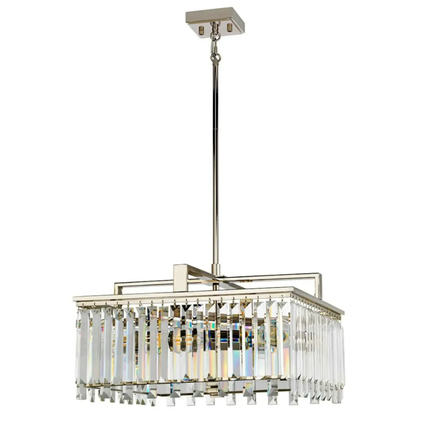 Elegancka lampa wisząca, polerowany nikiel ARIES-4P-L z serii ARIES*Sklep Kaja Online