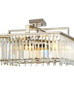 Elegancka lampa wisząca, polerowany nikiel ARIES-4P-L z serii ARIES*Sklep Kaja Online
