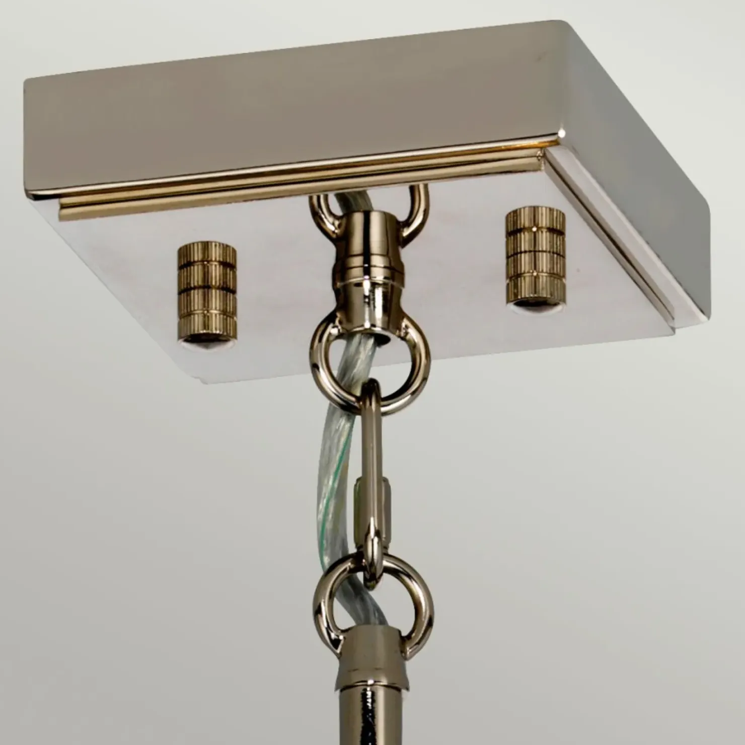 Elegancka lampa wisząca, polerowany nikiel ARIES-4P-L z serii ARIES*Sklep Kaja Online