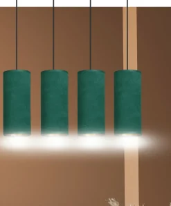 Elegancka lampa wisząca z zielonymi abażurami 1058/4 BENTE | Kaja*Sklep Kaja Hot