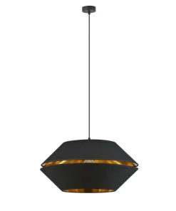 Elegancka lampa wisząca z czarno-złotym abażurem 1183/1 z serii PIANO*Sklep Kaja Best Sale