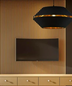 Elegancka lampa wisząca z czarno-złotym abażurem 1183/1 z serii PIANO*Sklep Kaja Best Sale
