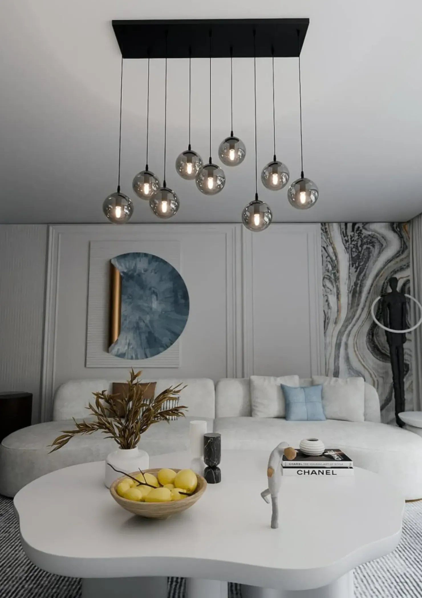 Flash Sale Sklep Kaja Elegancka lampa wisząca z grafitowymi kloszami 712/9 | Kaja