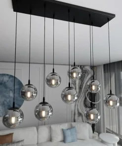 Flash Sale Sklep Kaja Elegancka lampa wisząca z grafitowymi kloszami 712/9 | Kaja