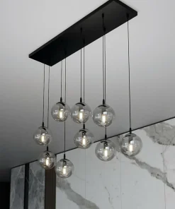 Flash Sale Sklep Kaja Elegancka lampa wisząca z grafitowymi kloszami 712/9 | Kaja