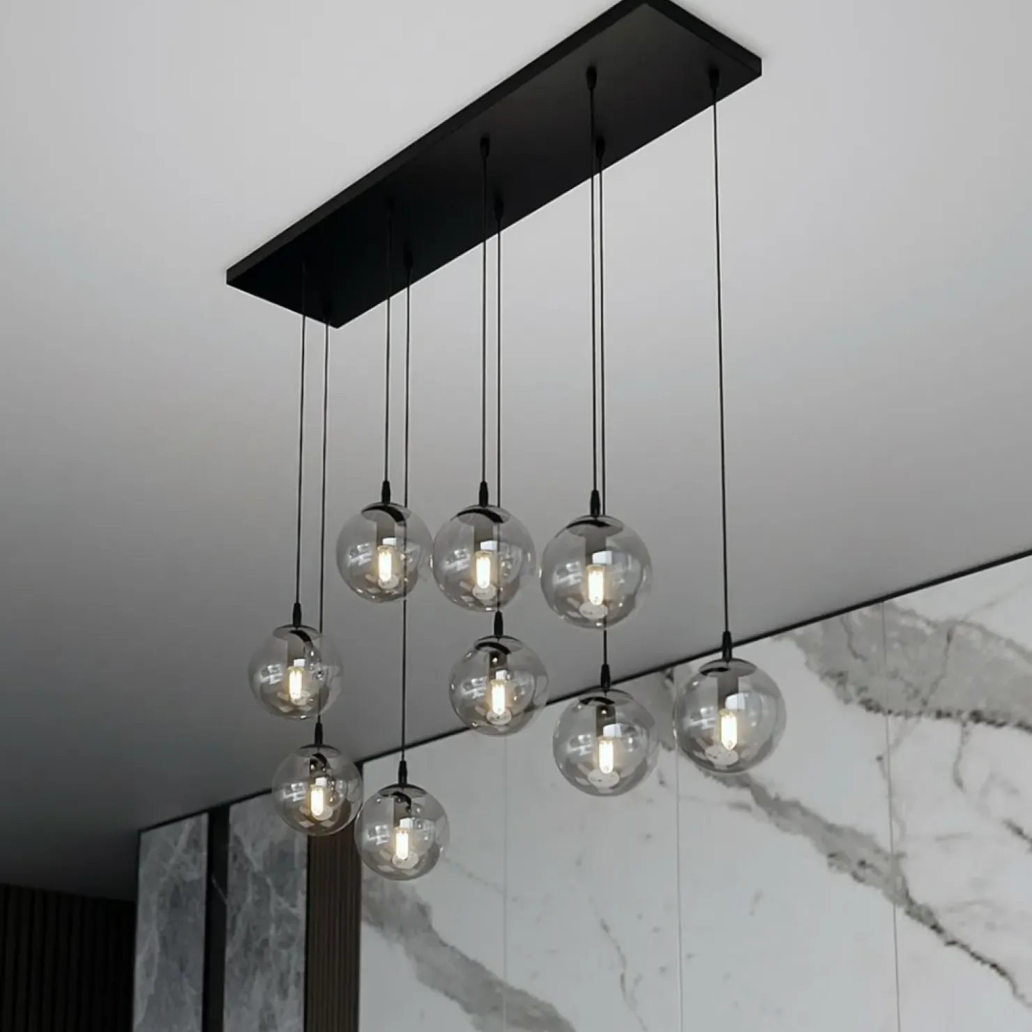 Flash Sale Sklep Kaja Elegancka lampa wisząca z grafitowymi kloszami 712/9 | Kaja