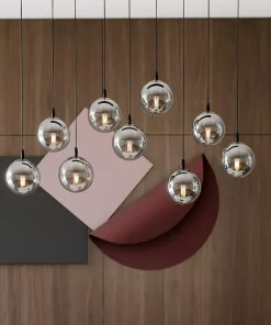 Flash Sale Sklep Kaja Elegancka lampa wisząca z grafitowymi kloszami 712/9 | Kaja