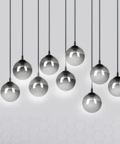 Flash Sale Sklep Kaja Elegancka lampa wisząca z grafitowymi kloszami 712/9 | Kaja