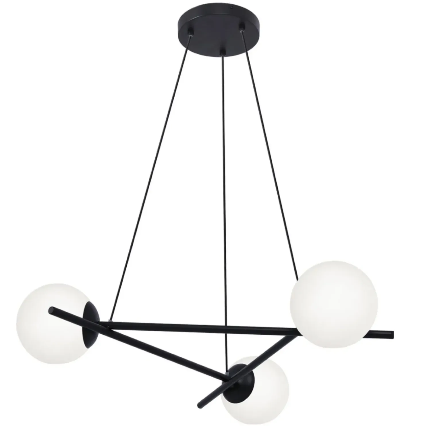 Clearance Sklep Kaja Elegancka lampa wisząca z białymi kloszami K-4966 | Kaja Oświetlenie