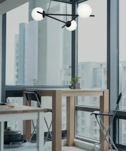 Clearance Sklep Kaja Elegancka lampa wisząca z białymi kloszami K-4966 | Kaja Oświetlenie