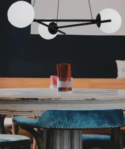 Clearance Sklep Kaja Elegancka lampa wisząca z białymi kloszami K-4966 | Kaja Oświetlenie
