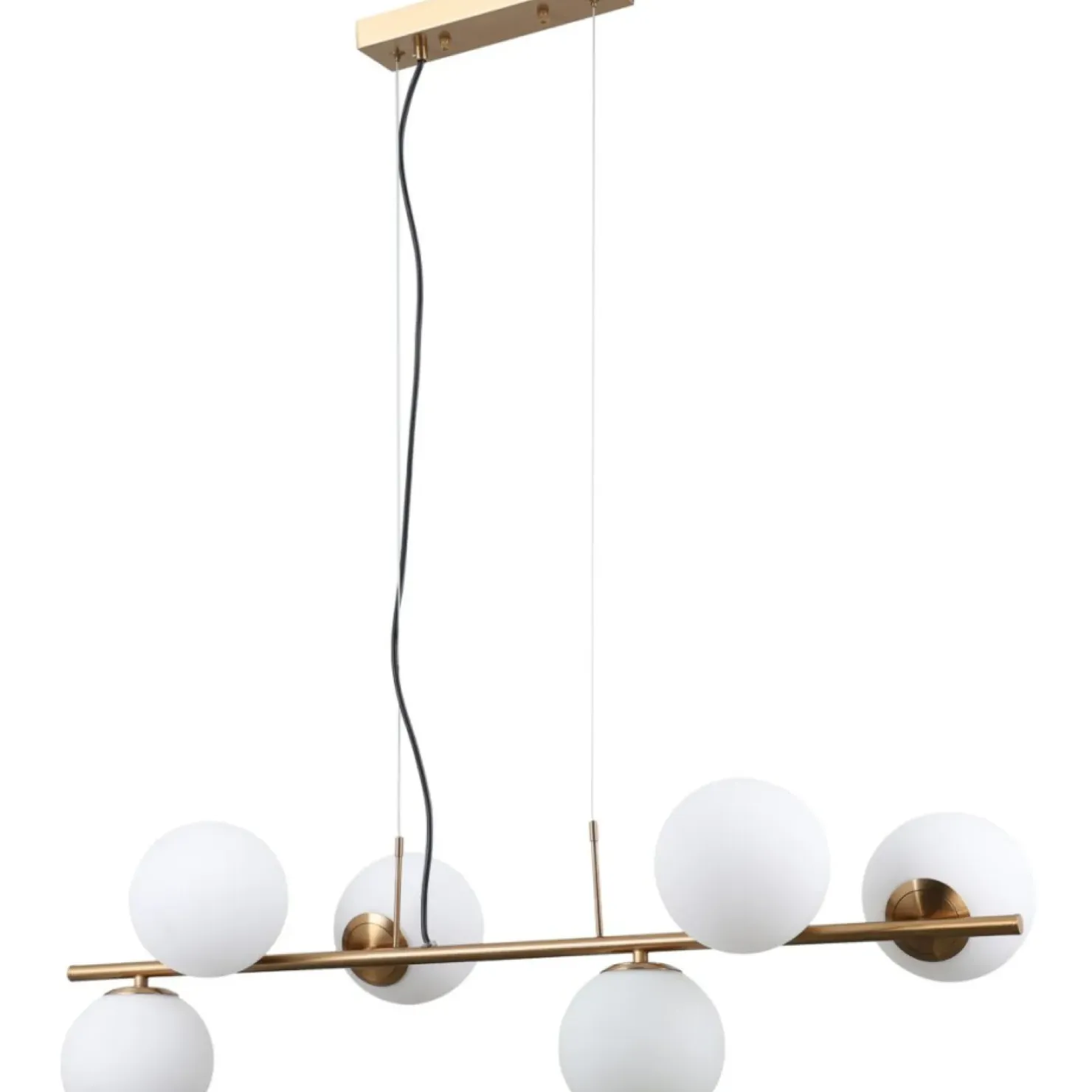 Best Sale Sklep Kaja Elegancka lampa wisząca z kulami PND-5510-6-HBR RADDI | Kaja