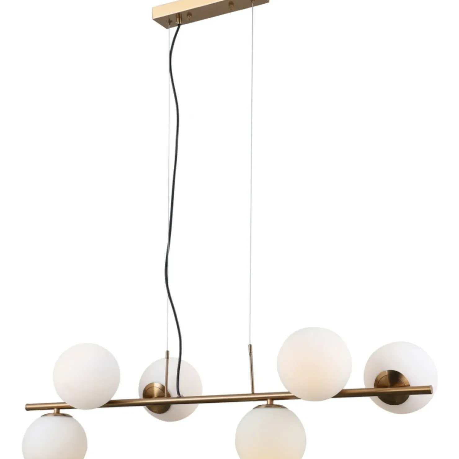 Best Sale Sklep Kaja Elegancka lampa wisząca z kulami PND-5510-6-HBR RADDI | Kaja