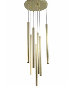 Shop Sklep Kaja Elegancka lampa wisząca ze złotymi tubami LP-894/7P GD z serii LUNGO