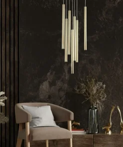 Shop Sklep Kaja Elegancka lampa wisząca ze złotymi tubami LP-894/7P GD z serii LUNGO