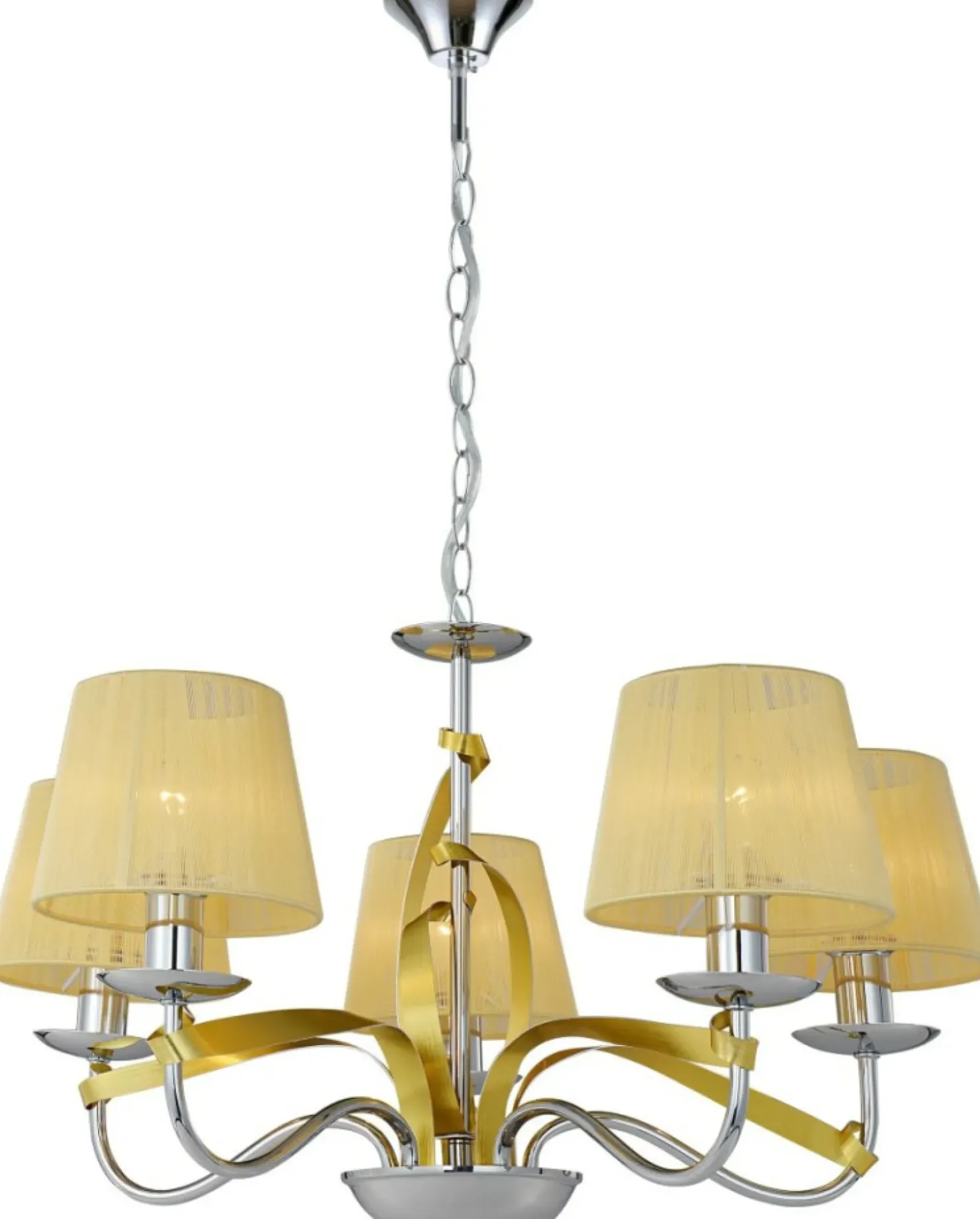 Elegancka lampa ze złotymi wstążkami 35-55064 DIVA | Kaja Oświetlenie*Sklep Kaja Cheap