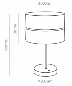 Elegancka lampka na szafkę nocną TK 5467 HILTON | Kaja Oświetlenie*Sklep Kaja Best Sale