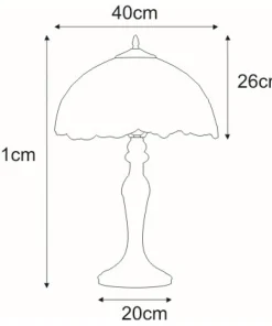 Elegancka lampka stołowa art deco K-G161122 WITRAŻ | Kaja Oświetlenie*Sklep Kaja Hot