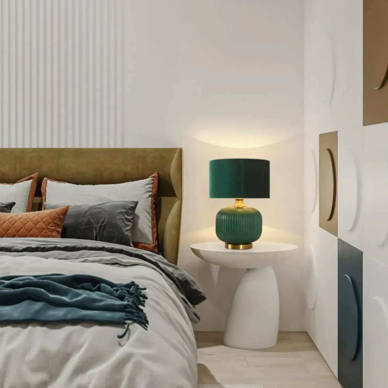 Elegancka lampka stołowa LP-1515/1T SMALL GREEN TAMIZA | Kaja*Sklep Kaja Store