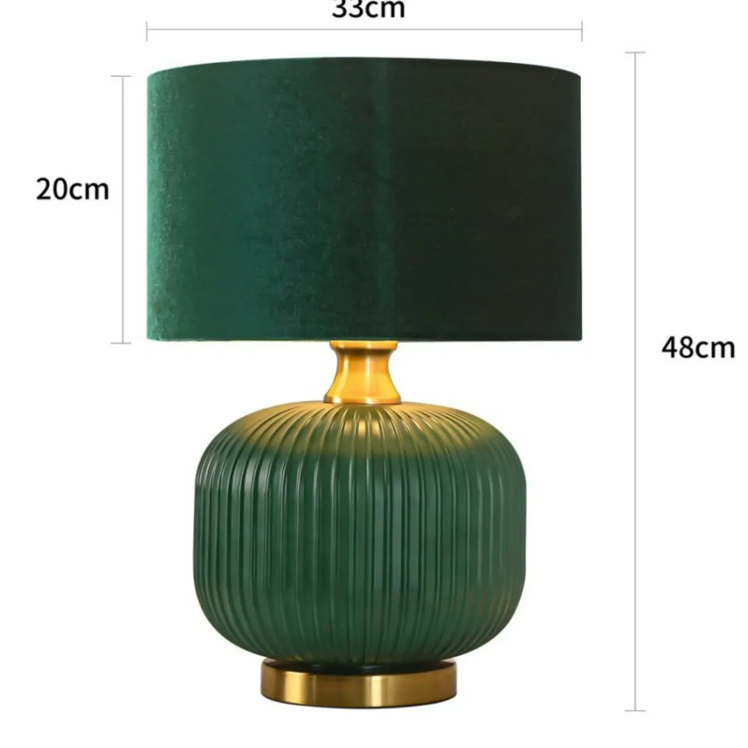 Elegancka lampka stołowa LP-1515/1T SMALL GREEN TAMIZA | Kaja*Sklep Kaja Store