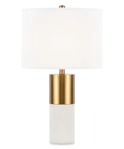 Elegancka lampka stołowa z białym abażurem Z030TL-01BS z serii BIANCO*Sklep Kaja Cheap