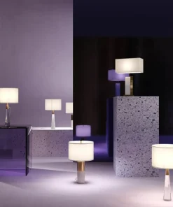 Elegancka lampka stołowa z białym abażurem Z030TL-01BS z serii BIANCO*Sklep Kaja Cheap