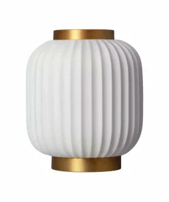 Elegancka lampka z ryflowanym kloszem ABR-LSPP-E14 PORCELLADO | Kaja*Sklep Kaja Fashion