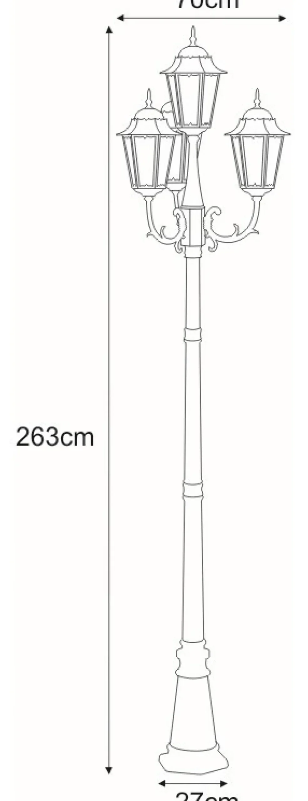 Elegancka latarnia K-7006A2/4 CZARNY/ZŁOTY LOZANA | Kaja Oświetlenie*Sklep Kaja Cheap