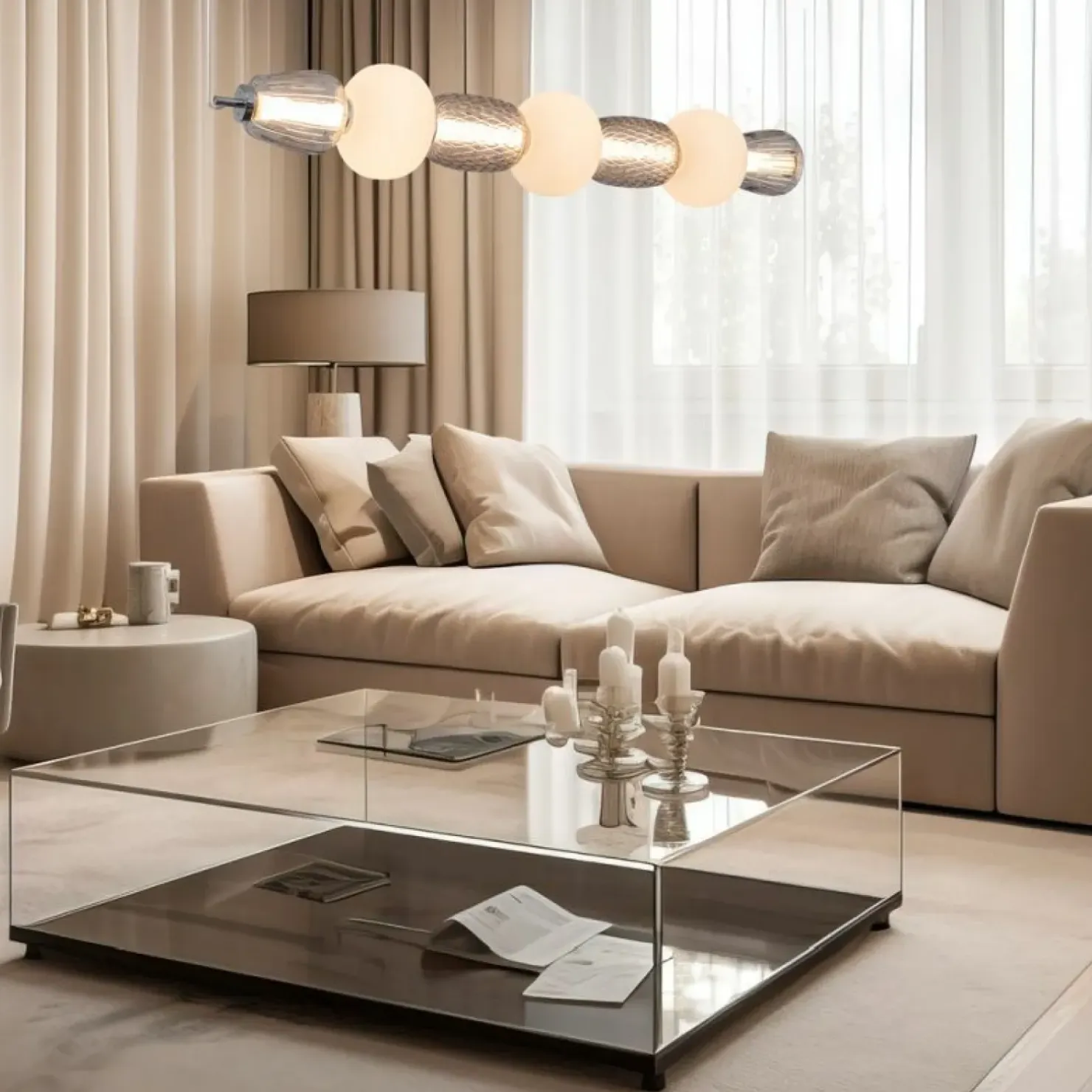 Cheap Sklep Kaja Elegancka, ledowa lampa wisząca nad stół ML0366 CARO | Kaja