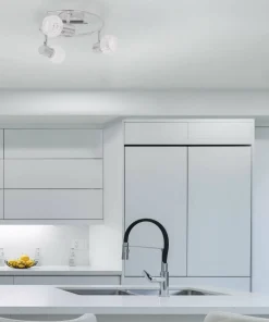 Online Sklep Kaja Elegancka, ponadczasowa lampa sufitowa K-C9590A/3 ALPINA | Kaja chrom