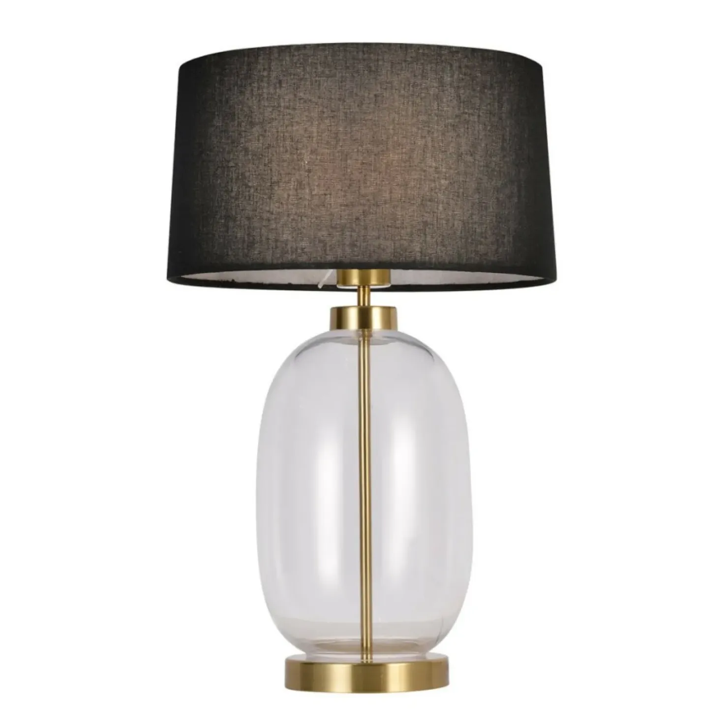 Elegancka, szklana lampka na szafkę nocną LP-919/1T TRANSP AMUR | Kaja*Sklep Kaja Store