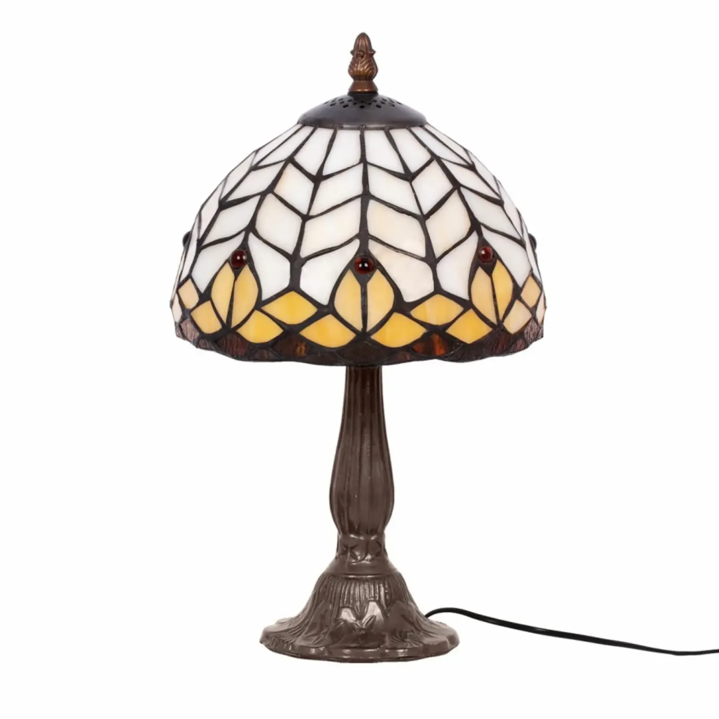 Elegancka, witrażowa lampka stołowa K-G121551 SARGAN | Kaja*Sklep Kaja New