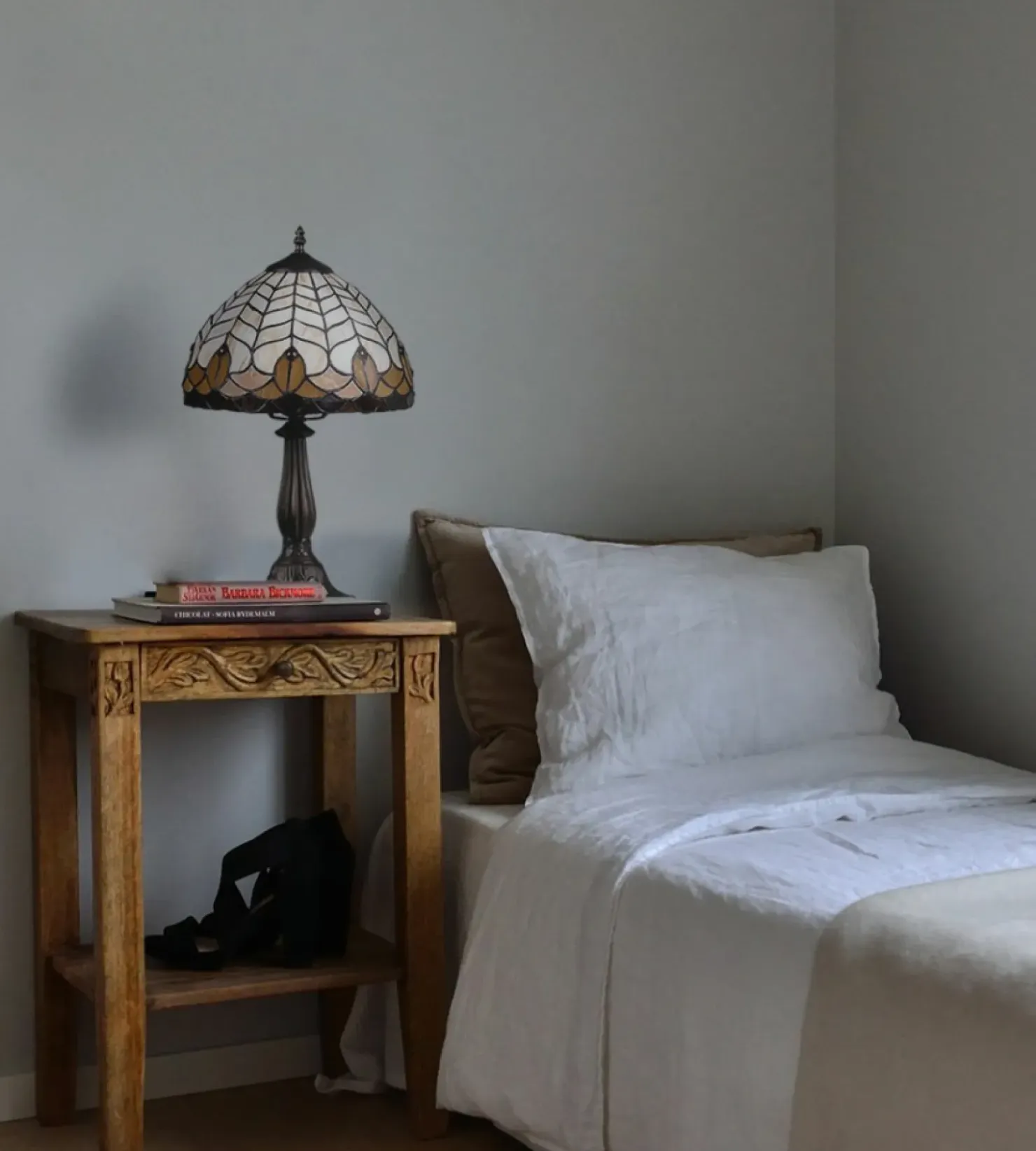 Elegancka, witrażowa lampka stołowa K-G121551 SARGAN | Kaja*Sklep Kaja New