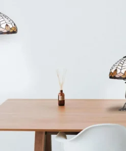 Elegancka, witrażowa lampka stołowa K-G121551 SARGAN | Kaja*Sklep Kaja New