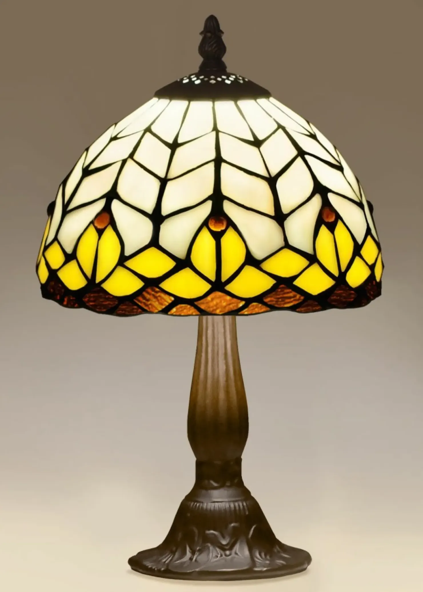 Elegancka, witrażowa lampka stołowa K-G121551 SARGAN | Kaja*Sklep Kaja New