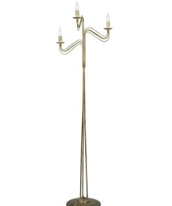 Elegancka złota lampa podłogowa typu świecznik 170/LP3 z serii TO*Sklep Kaja Cheap