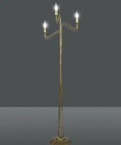 Elegancka złota lampa podłogowa typu świecznik 170/LP3 z serii TO*Sklep Kaja Cheap